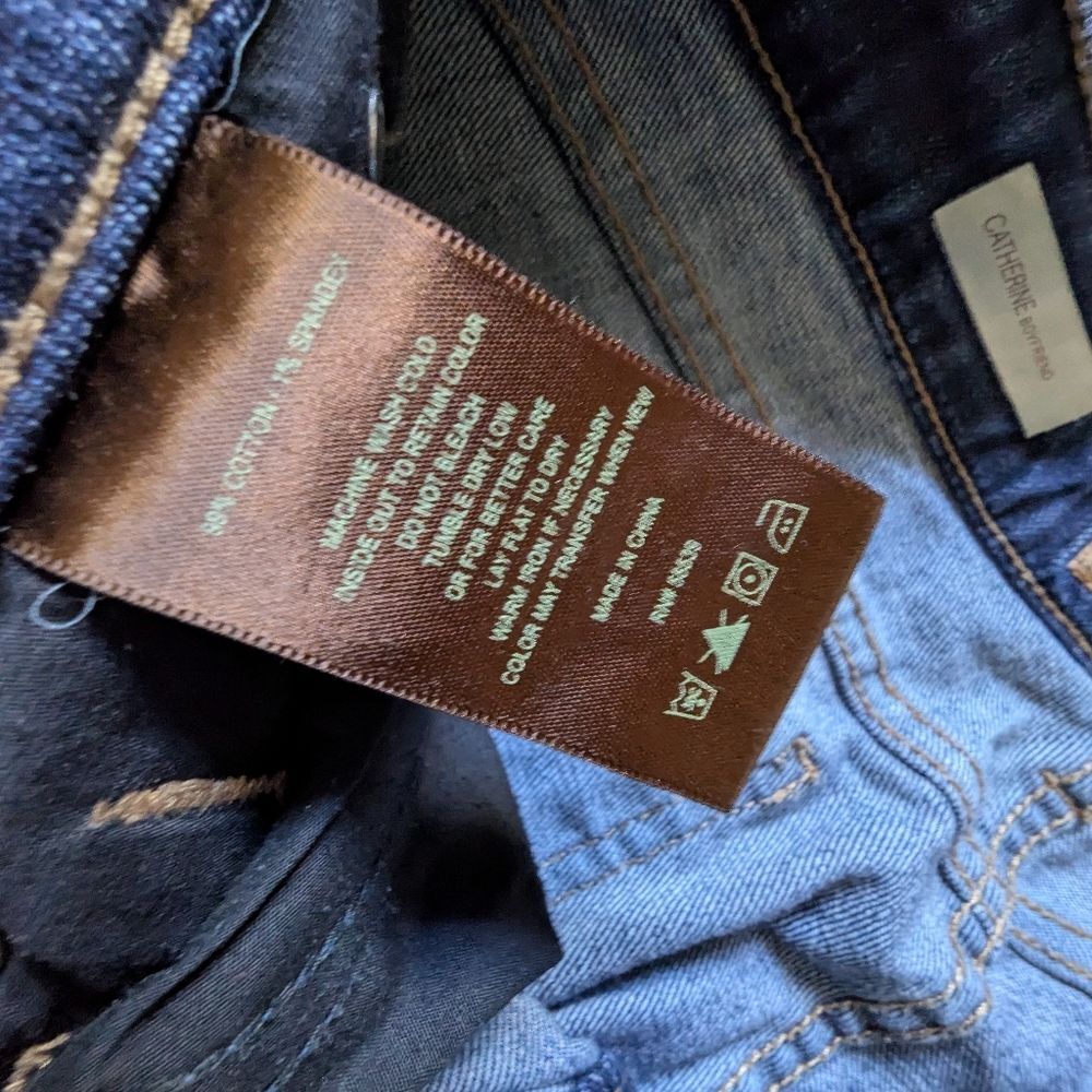 Kut From The Kloth Catherine Dark Wash Straight Leg Jeans 12 Classic Casual Deni - Picture 8 of 10